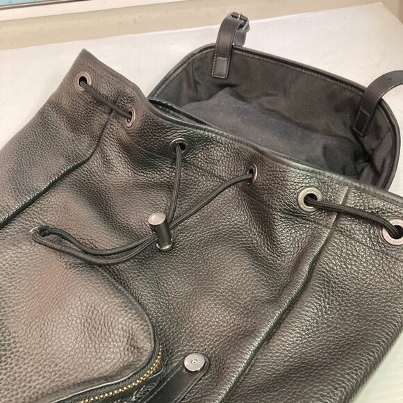 Coach ‘Henry’ Laptop Backpack F72311 Black Pebbled Leather 17" - Picture 5 of 15